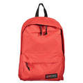 Red Polyester Men's Backpack