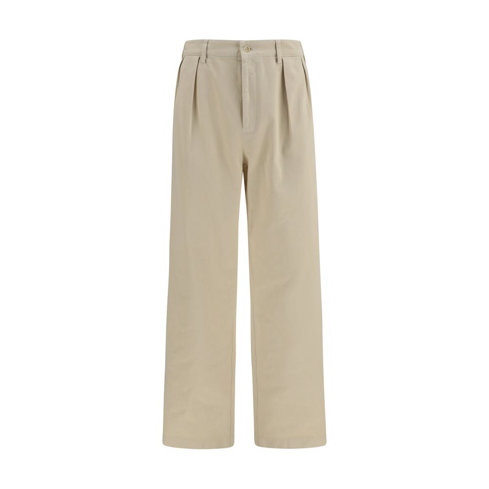 Prada Beige Cotton Casual Trousers