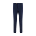 Brunello Cucinelli Blue Cotton Casual Trousers
