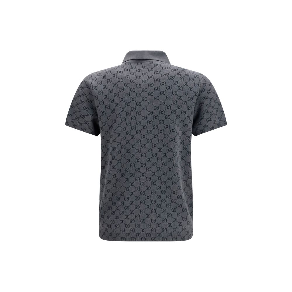 Gucci Grey Lambskin Polo Shirt