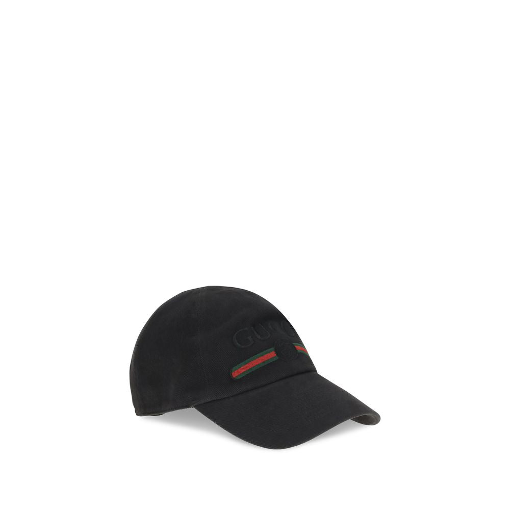 Black Cotton Cap (Baseball Hat)