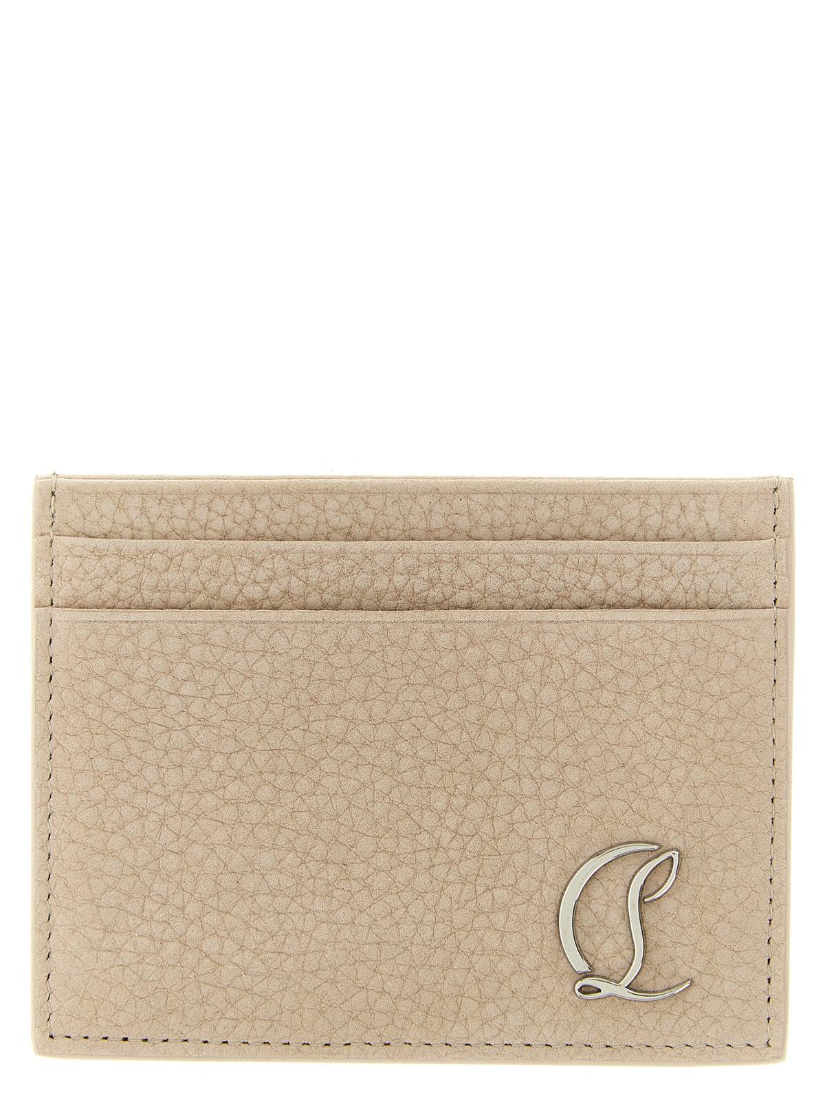 Beige Calfskin Cardholder