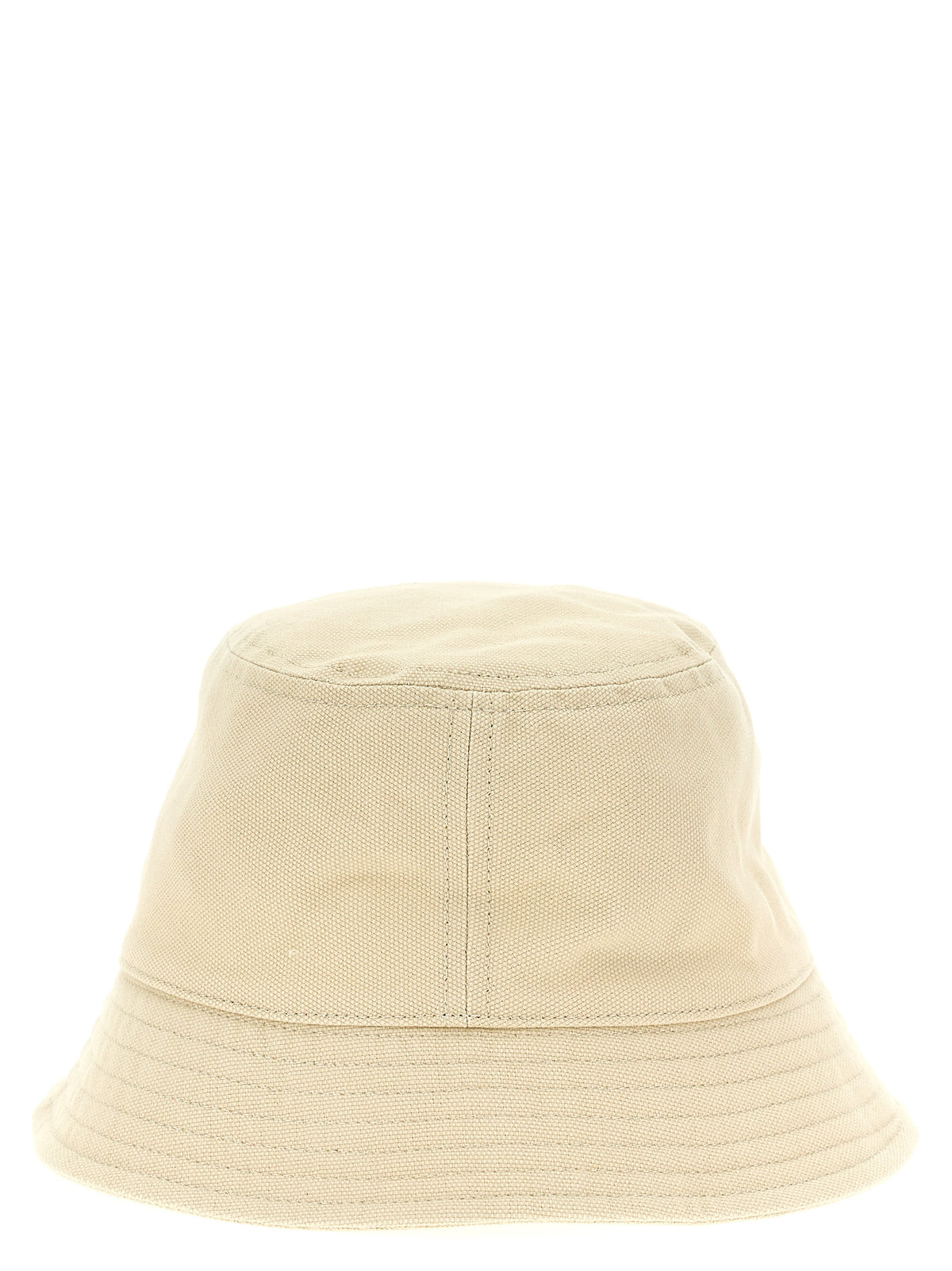 Beige Cotton Bucket Hat