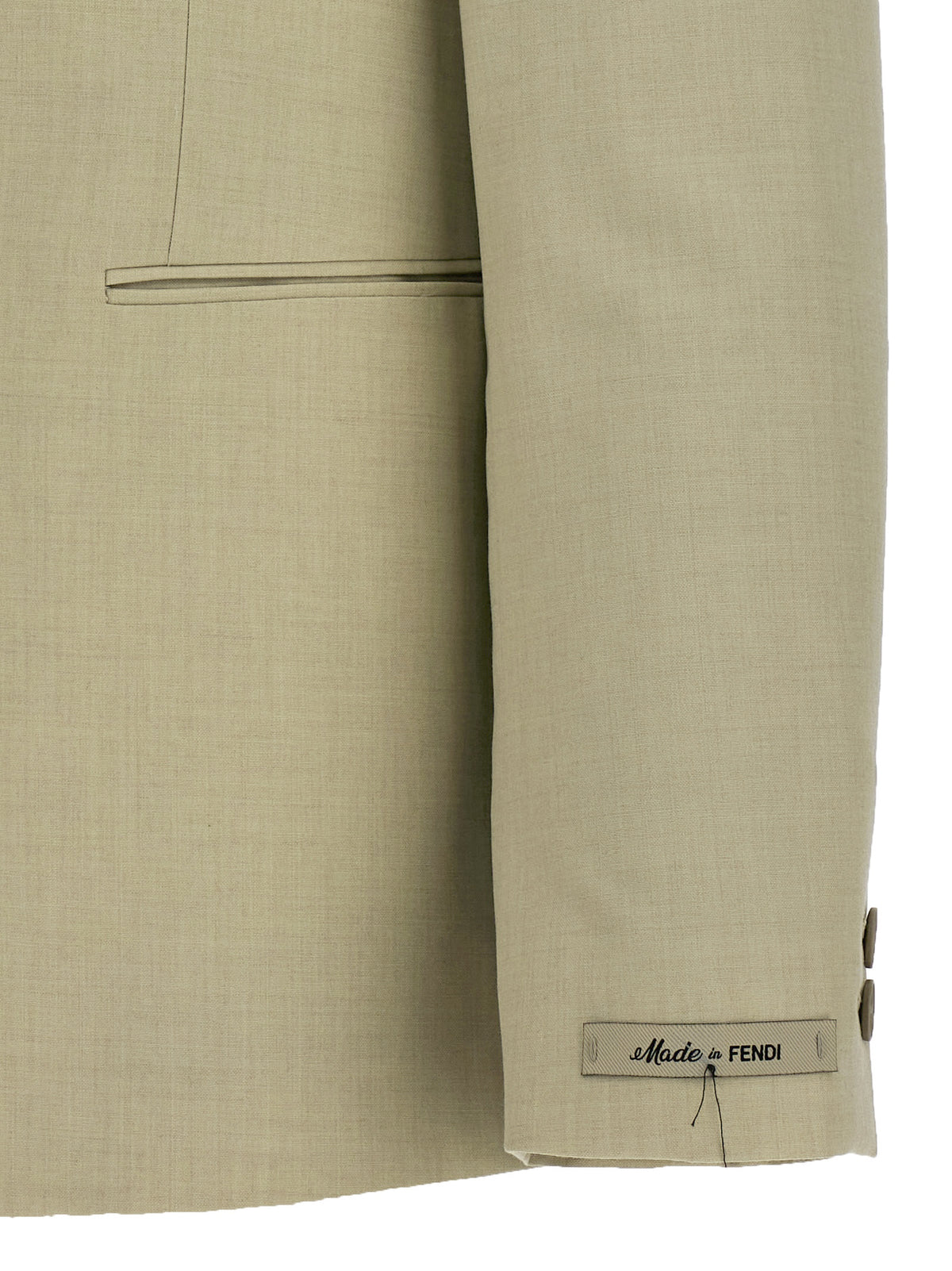 Beige Virgin Wool Blazer