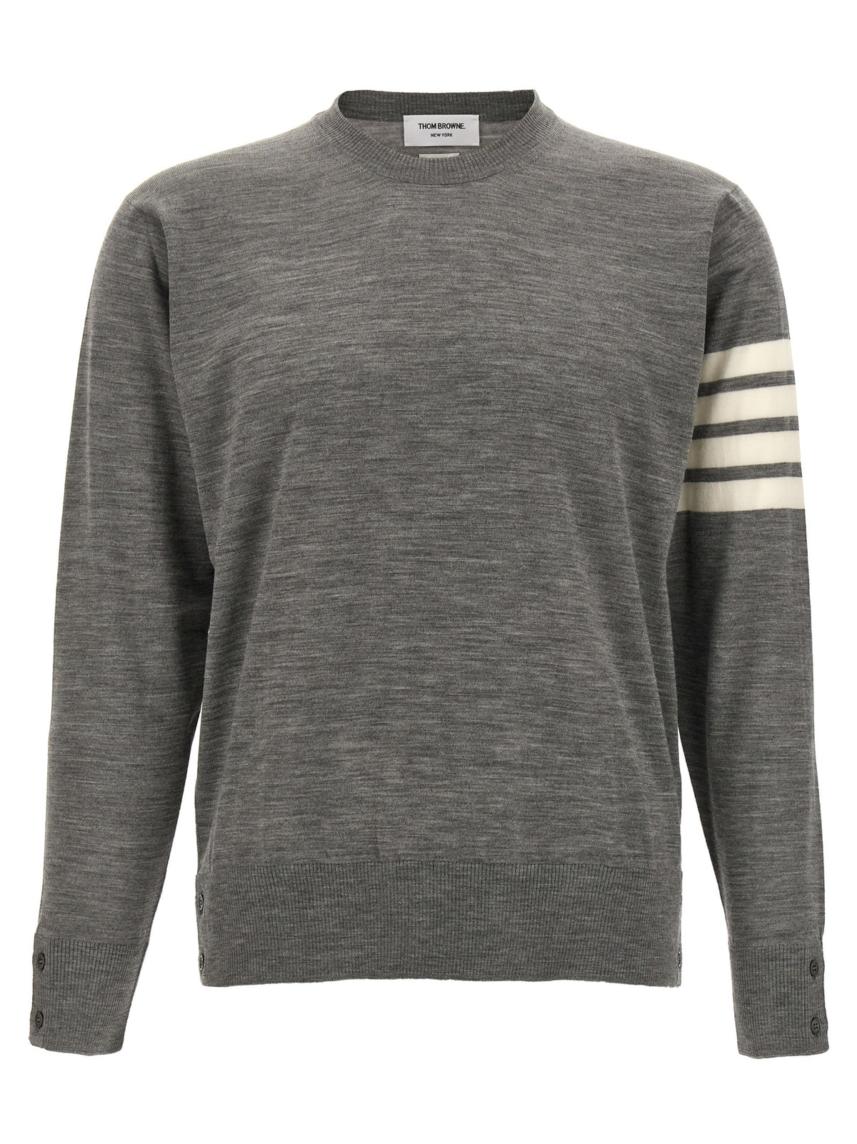 Gray Virgin Wool Cardigan