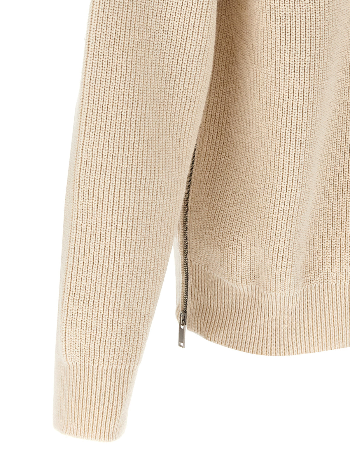 Beige Cotton Cardigan