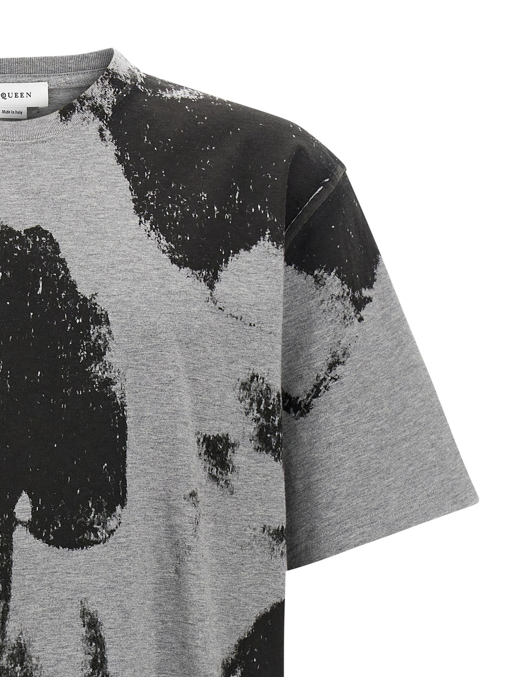 Alexander McQueen Grey Cotton T-Shirt