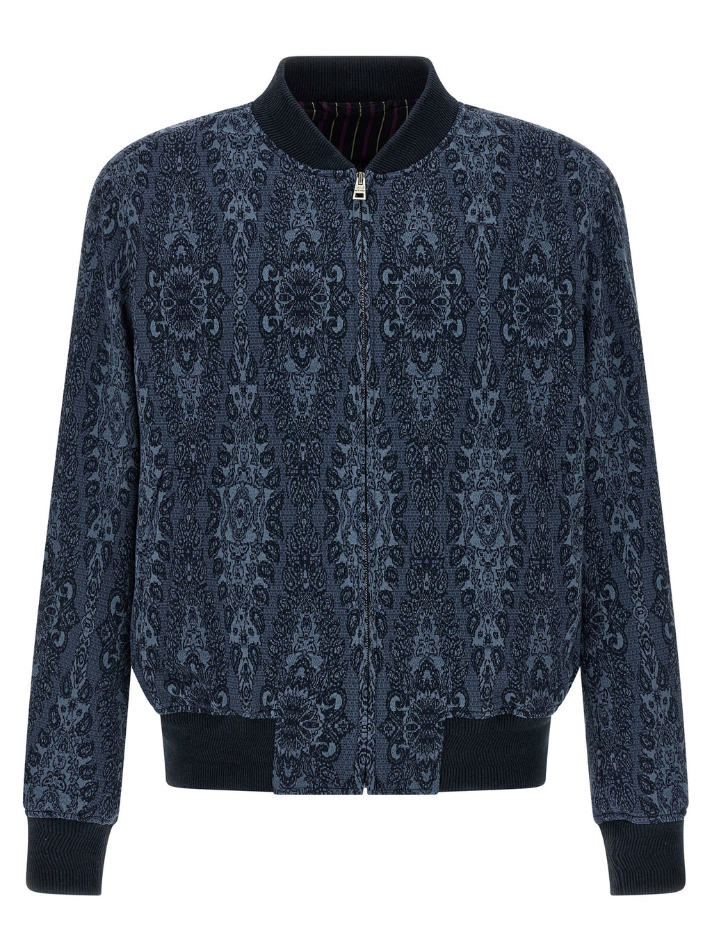 Etro Blue Cotton Bomber