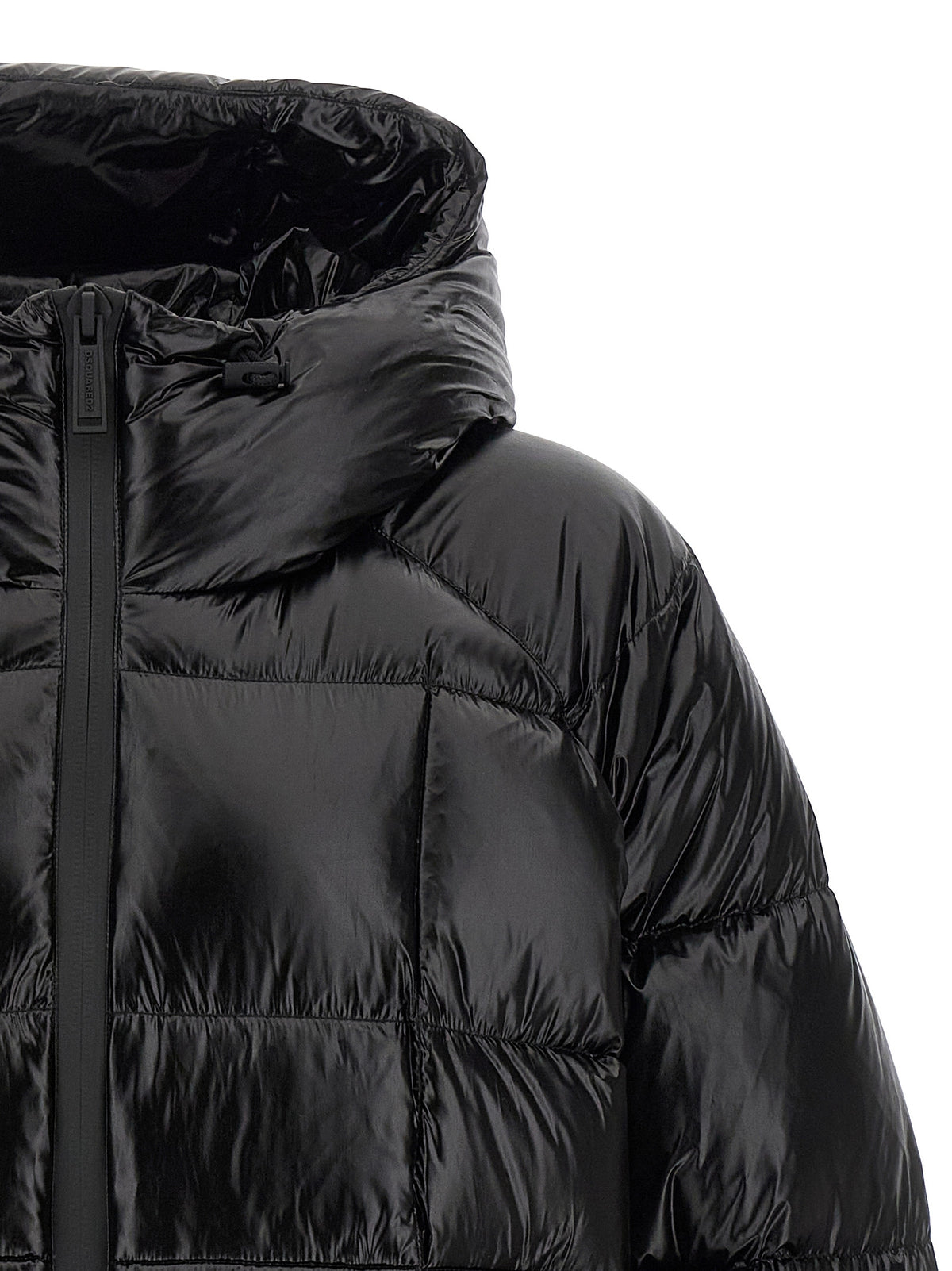 Dsquared2 Black Polyamide Long Jacket