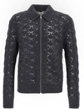 Jil Sander Grey Virgin Wool Cardigan