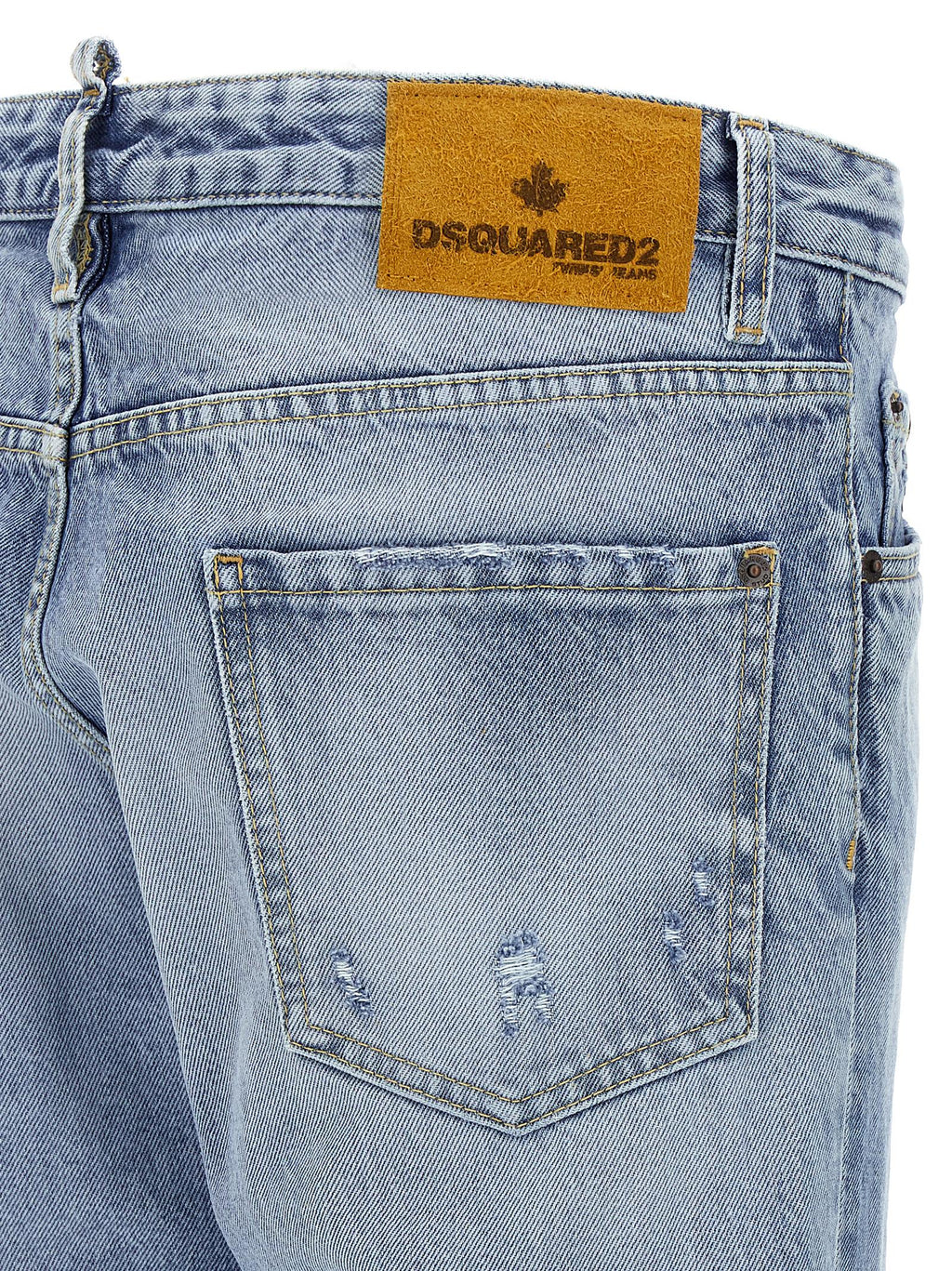 Dsquared2 Blue Cotton Skinny Jeans