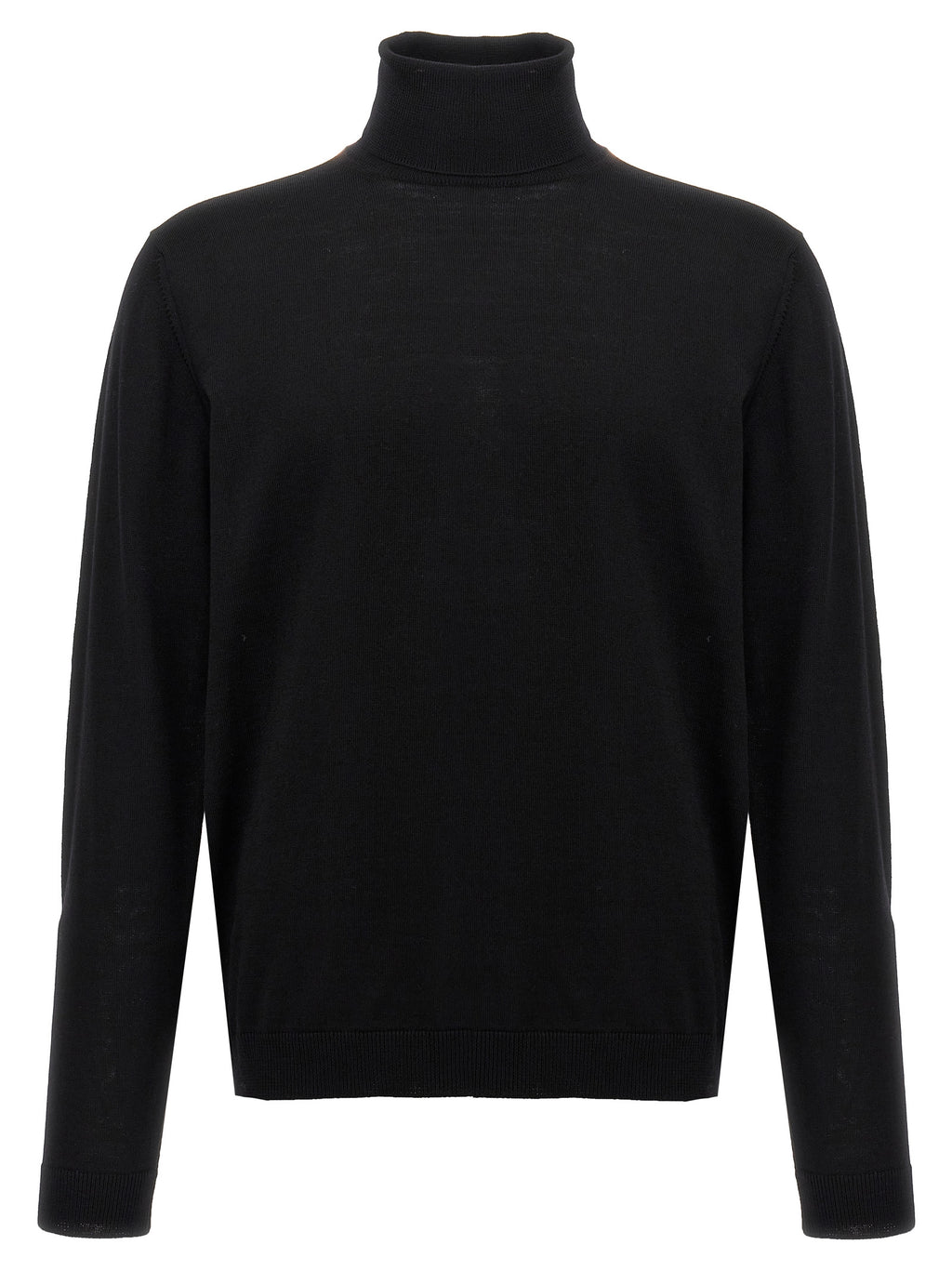 Roberto Collina Black Merino Wool Cardigan
