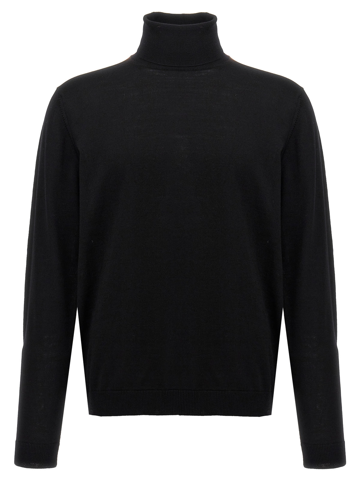 Roberto Collina Black Merino Wool Cardigan