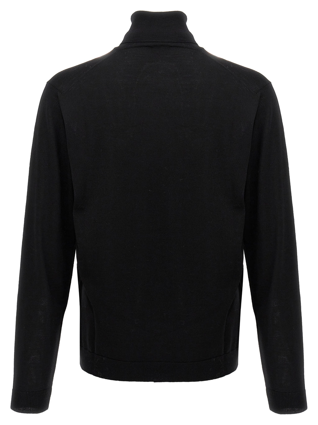 Roberto Collina Black Merino Wool Cardigan
