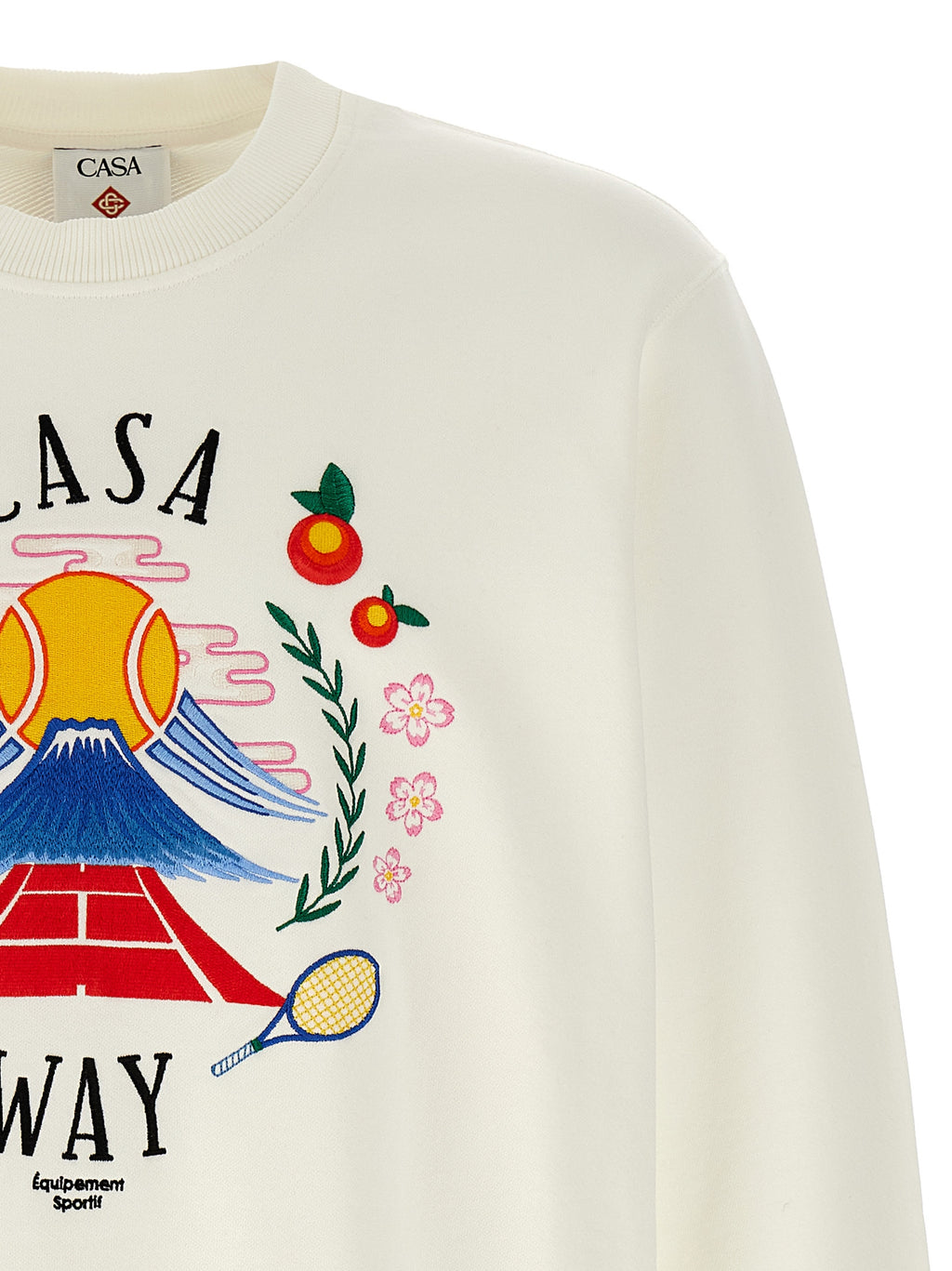 White Cotton Sweatshirt