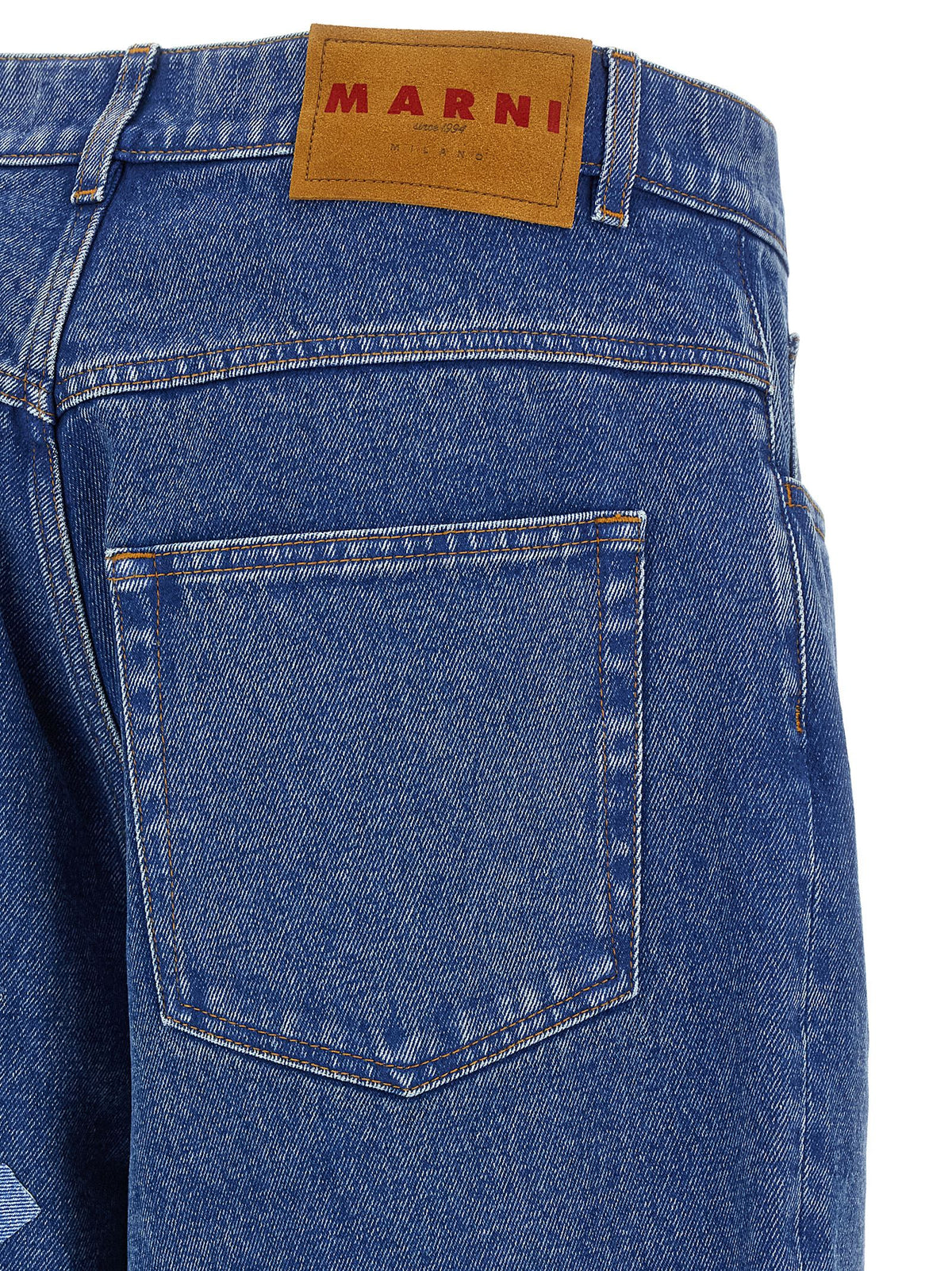 Marni Blue Cotton Jeans