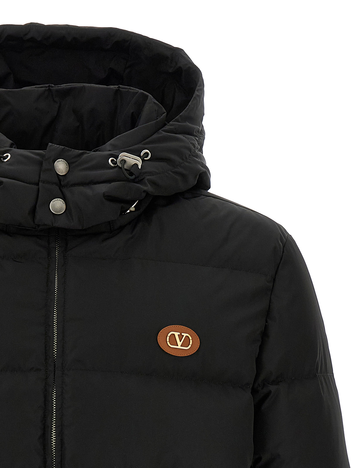 Valentino Garavani Black Polyamide Long Jacket