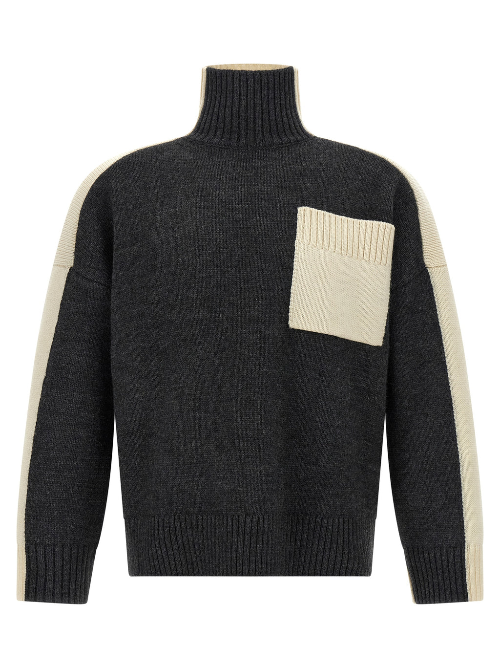 JW Anderson Grey Elastane Cardigan