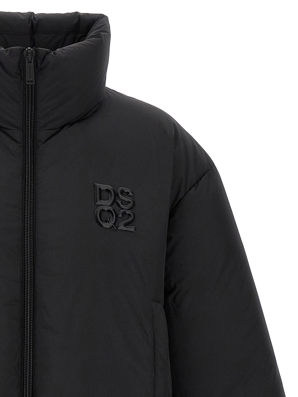 Dsquared2 Black Polyester Long Jacket