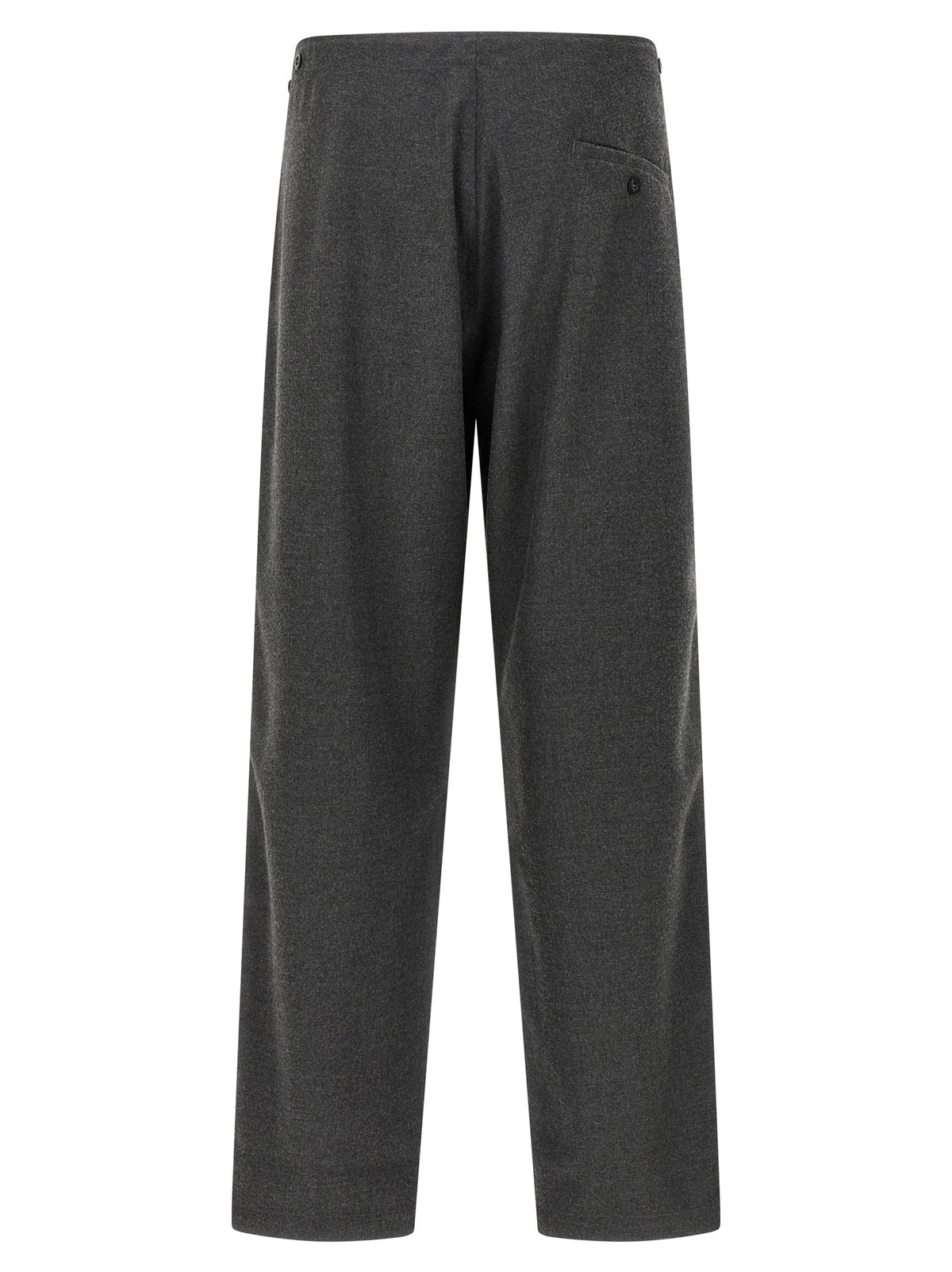 Cellar Door Grey Polyester Casual Trousers