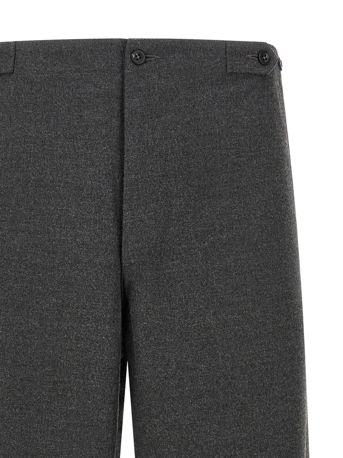 Cellar Door Grey Polyester Casual Trousers