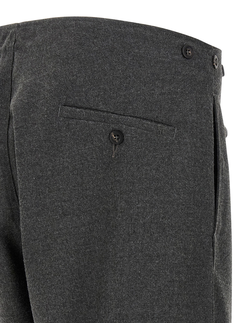 Cellar Door Grey Polyester Casual Trousers