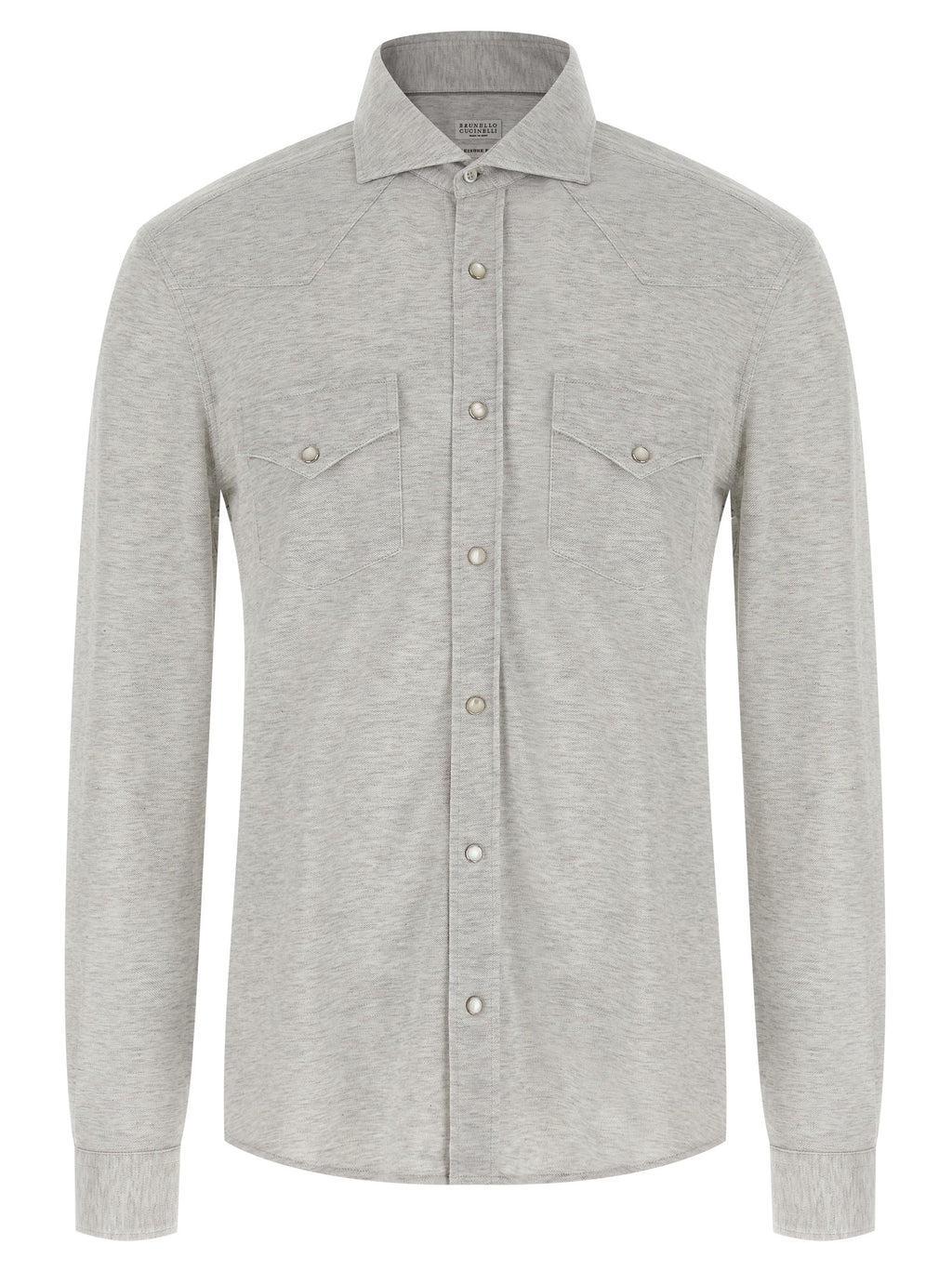 Brunello Cucinelli Grey Cotton Shirt