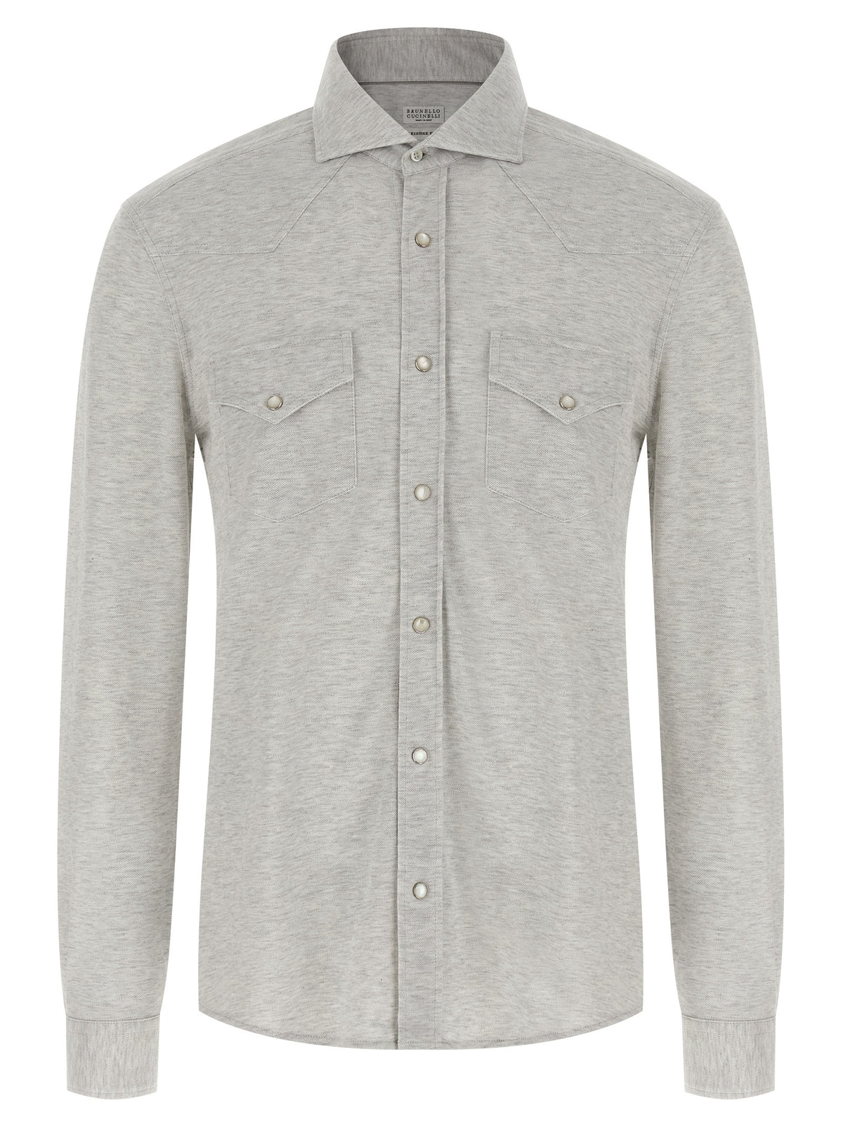 Brunello Cucinelli Grey Cotton Shirt