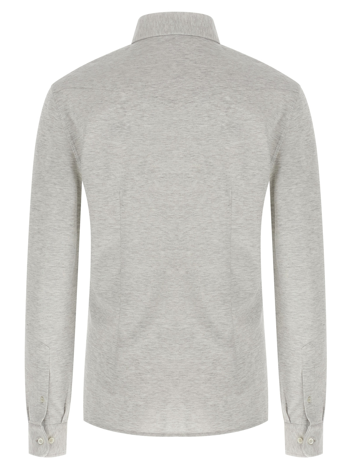 Brunello Cucinelli Grey Cotton Shirt