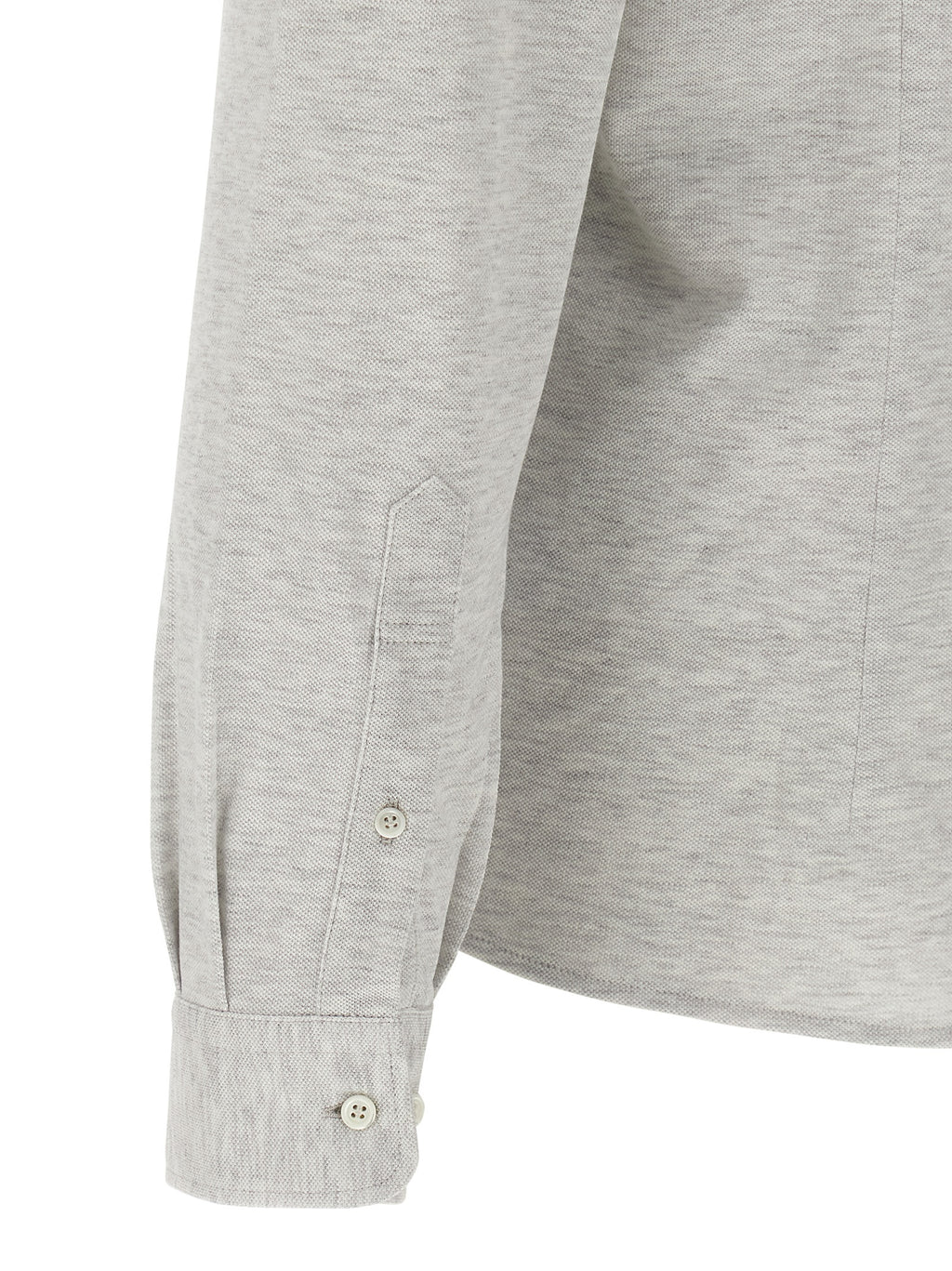 Brunello Cucinelli Grey Cotton Shirt