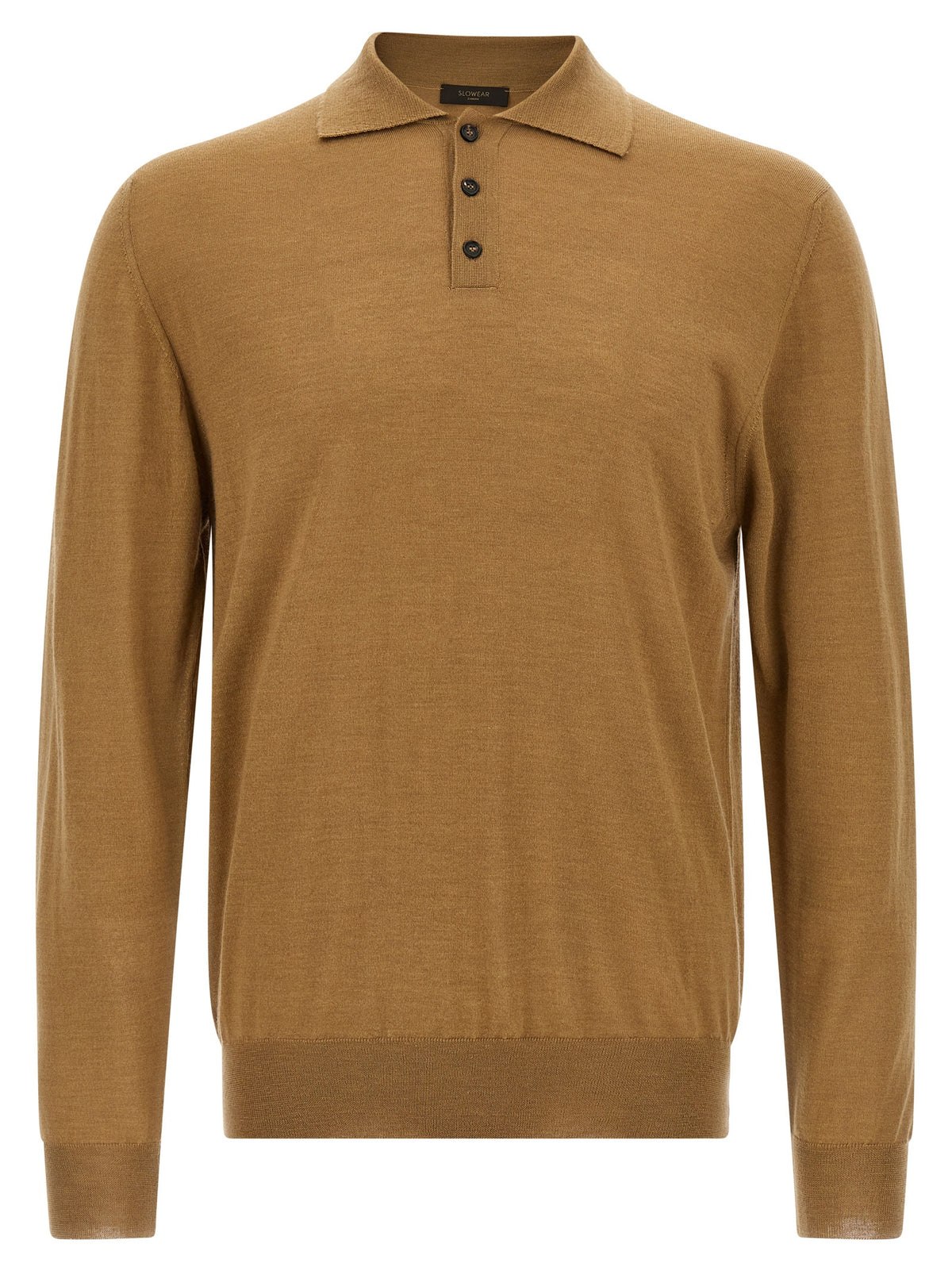 Beige Cashmere Polo Shirt
