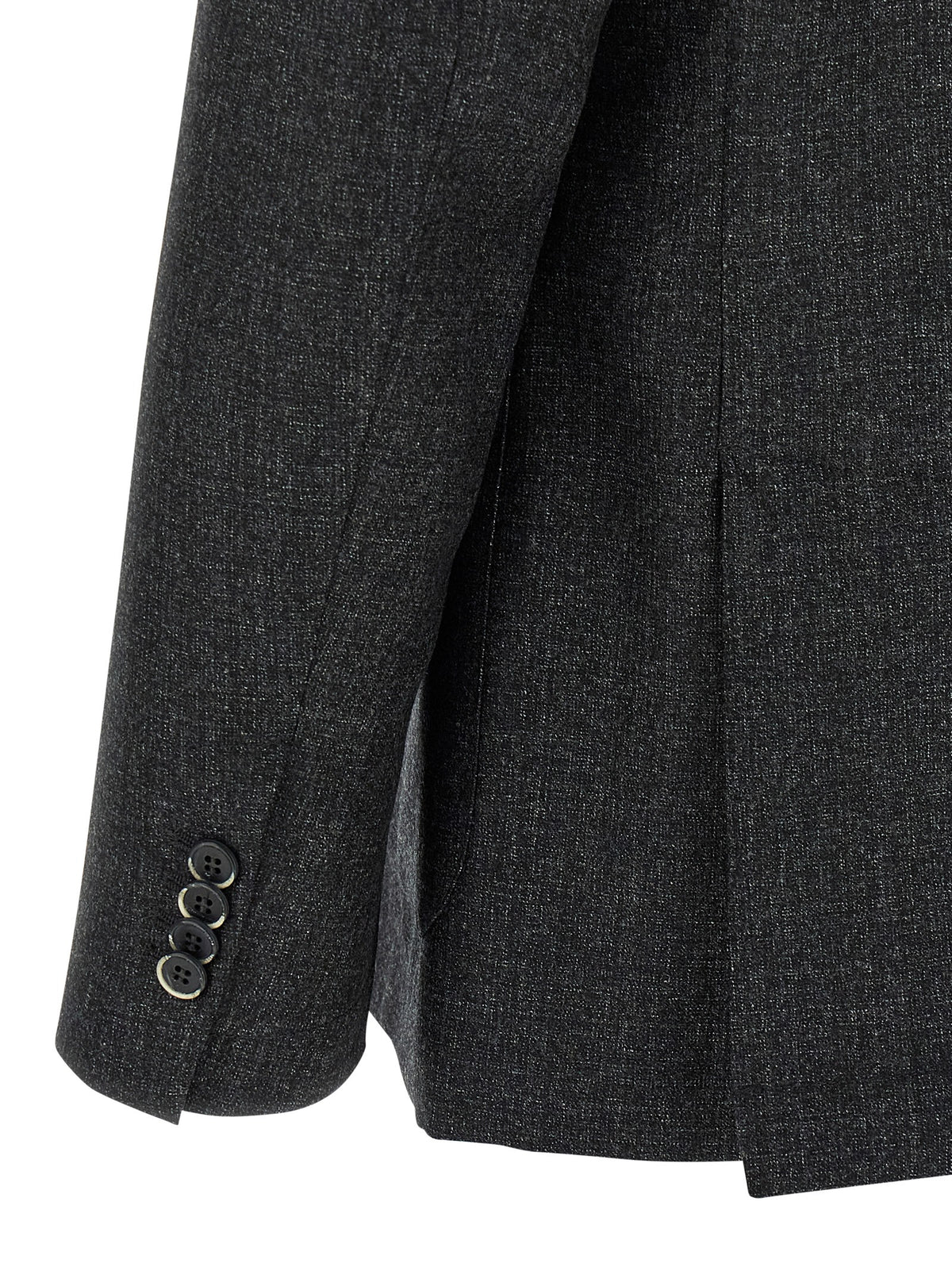 Gray Virgin Wool Blazer