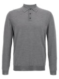 Zanone Grey Cashmere Polo Shirt