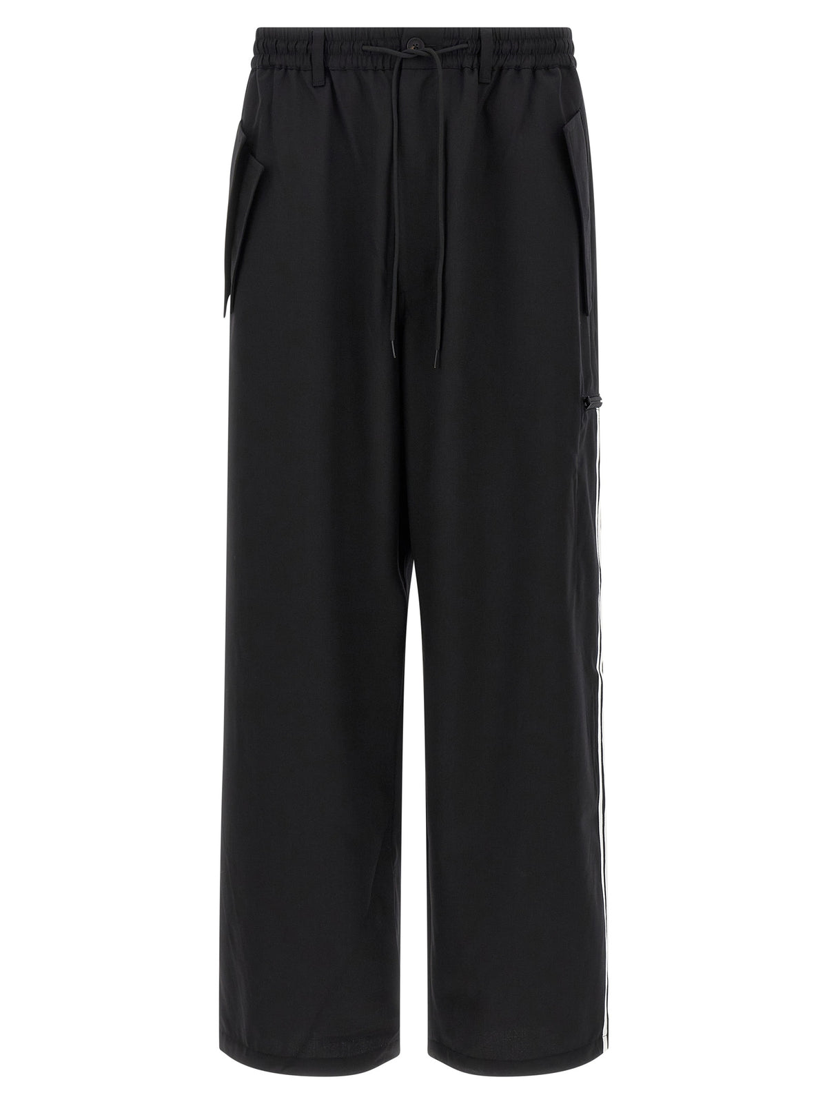 Y-3 Black Polyester Casual Trousers