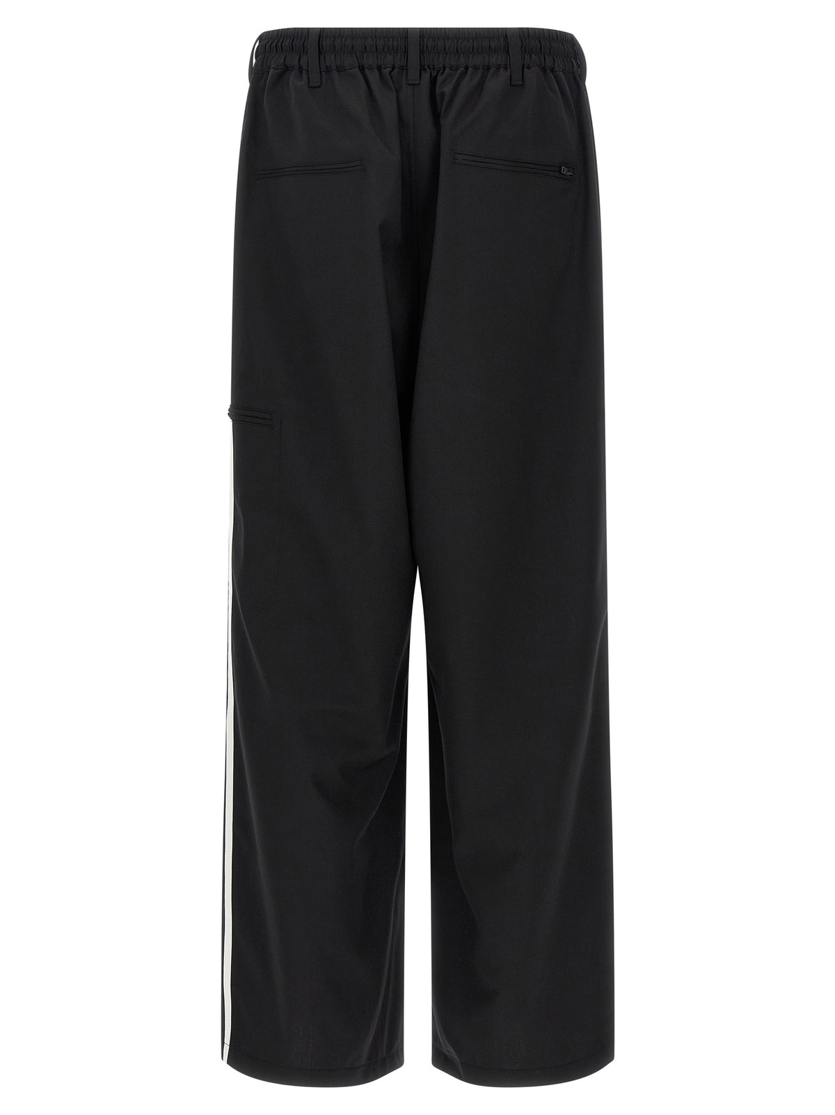 Y-3 Black Polyester Casual Trousers