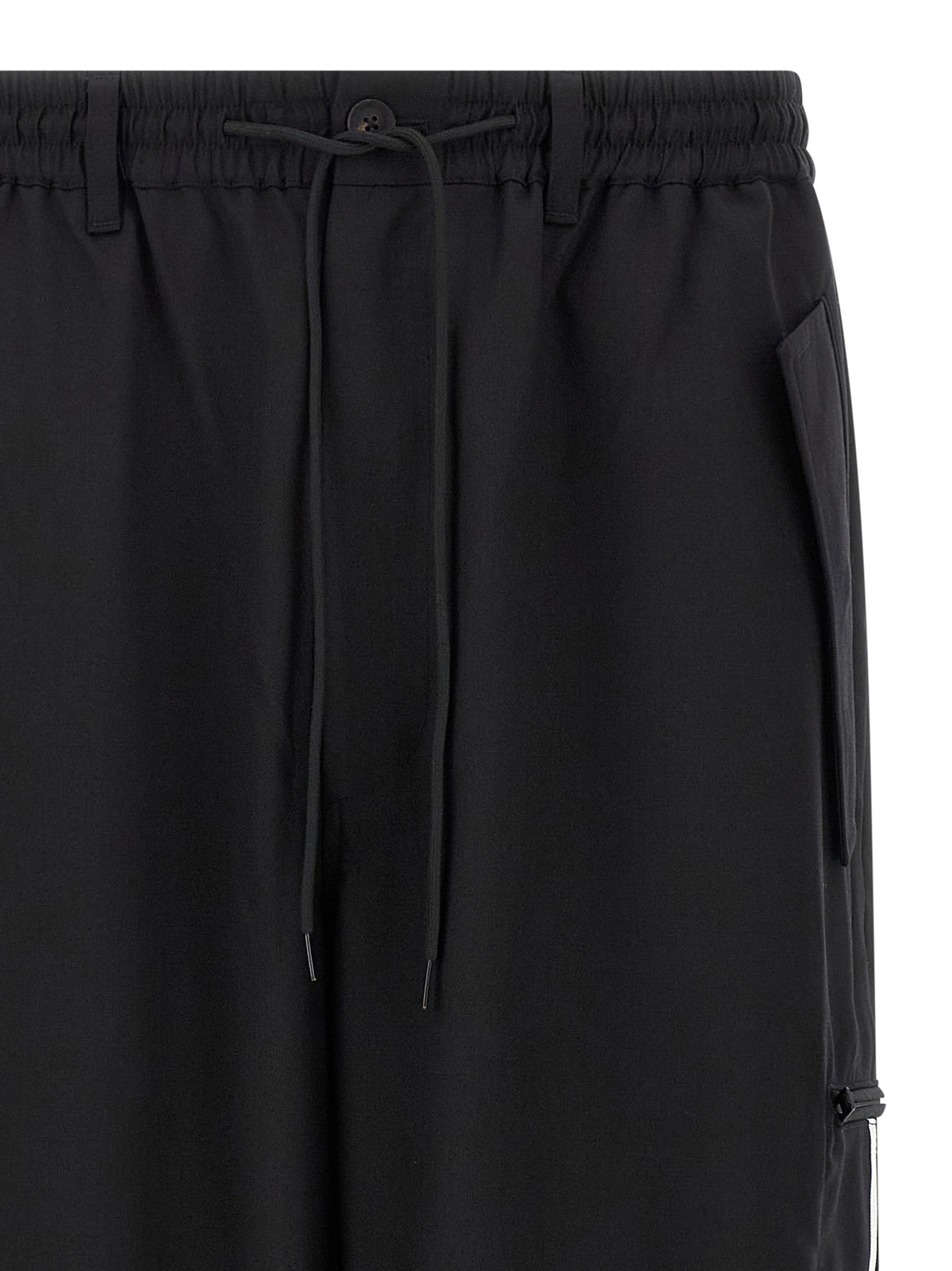 Y-3 Black Polyester Casual Trousers