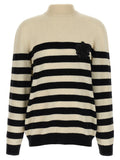 Bicolor Wool Cardigan