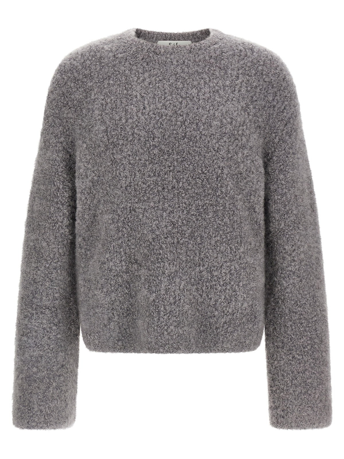 Gray Fabric Cardigan