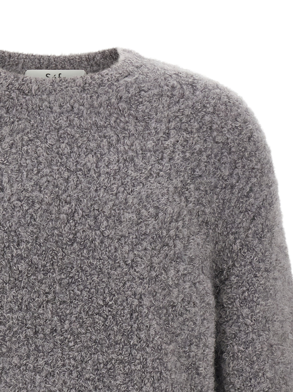 Gray Fabric Cardigan