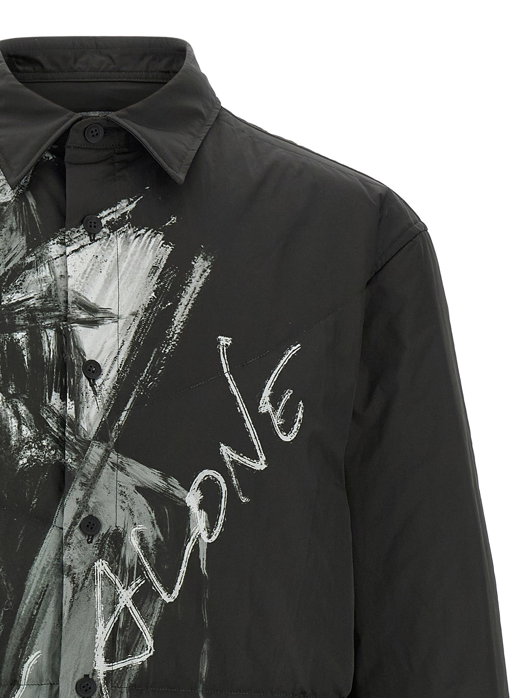 Yohji Yamamoto Black Polyester Shirt