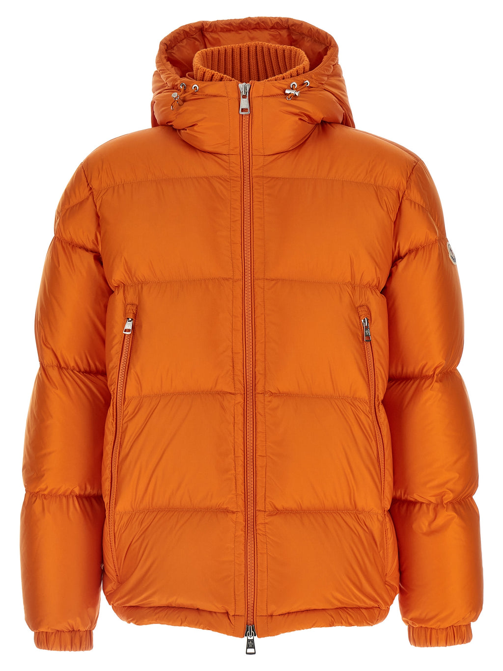Moncler Orange Polyamide Long Jacket