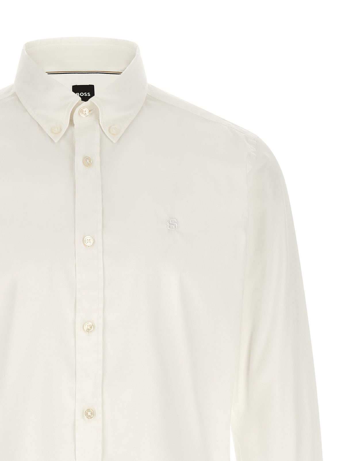 Hugo Boss White Cotton Shirt