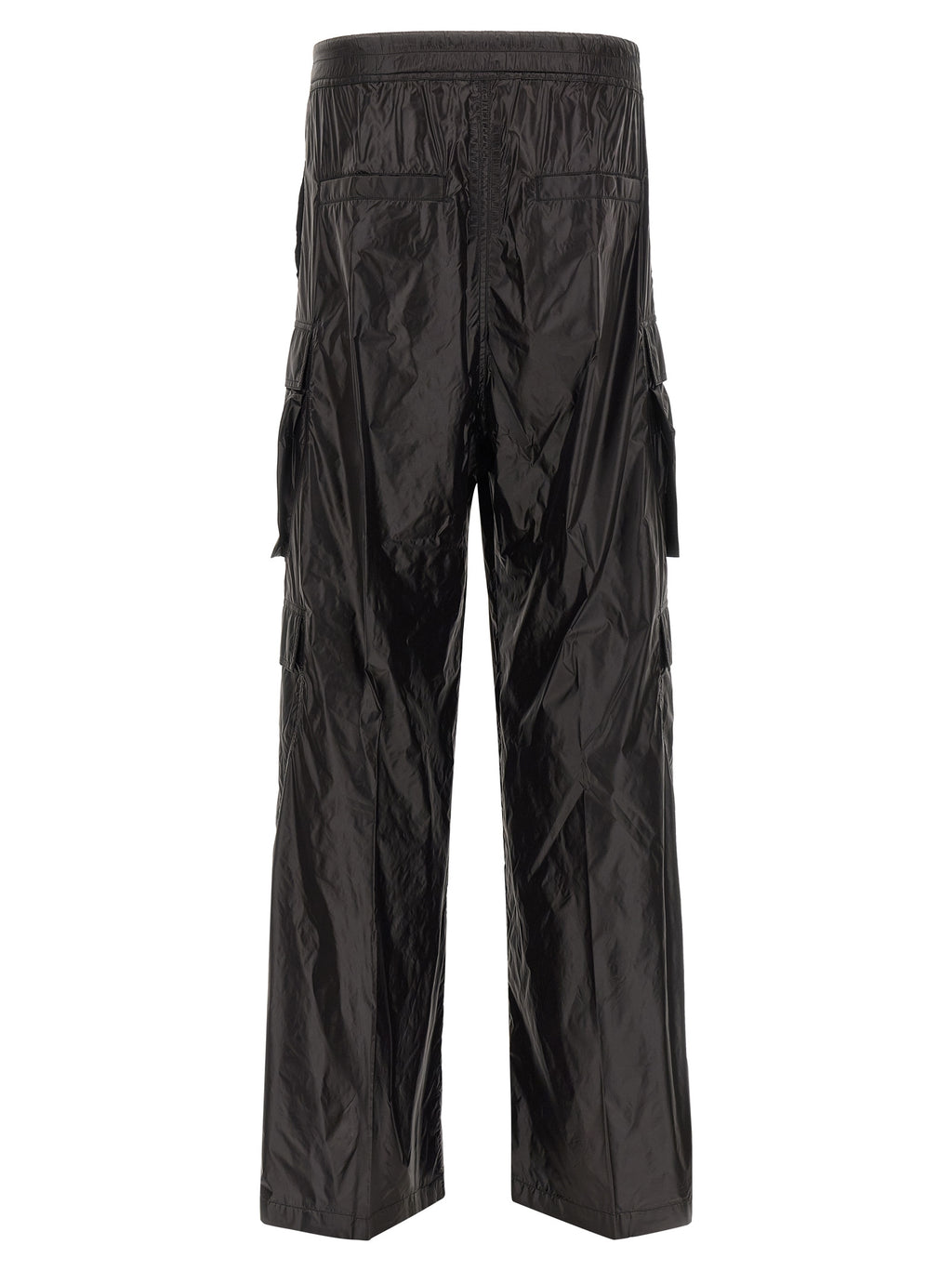 Rick Owens Black Nylon Cargo Trousers