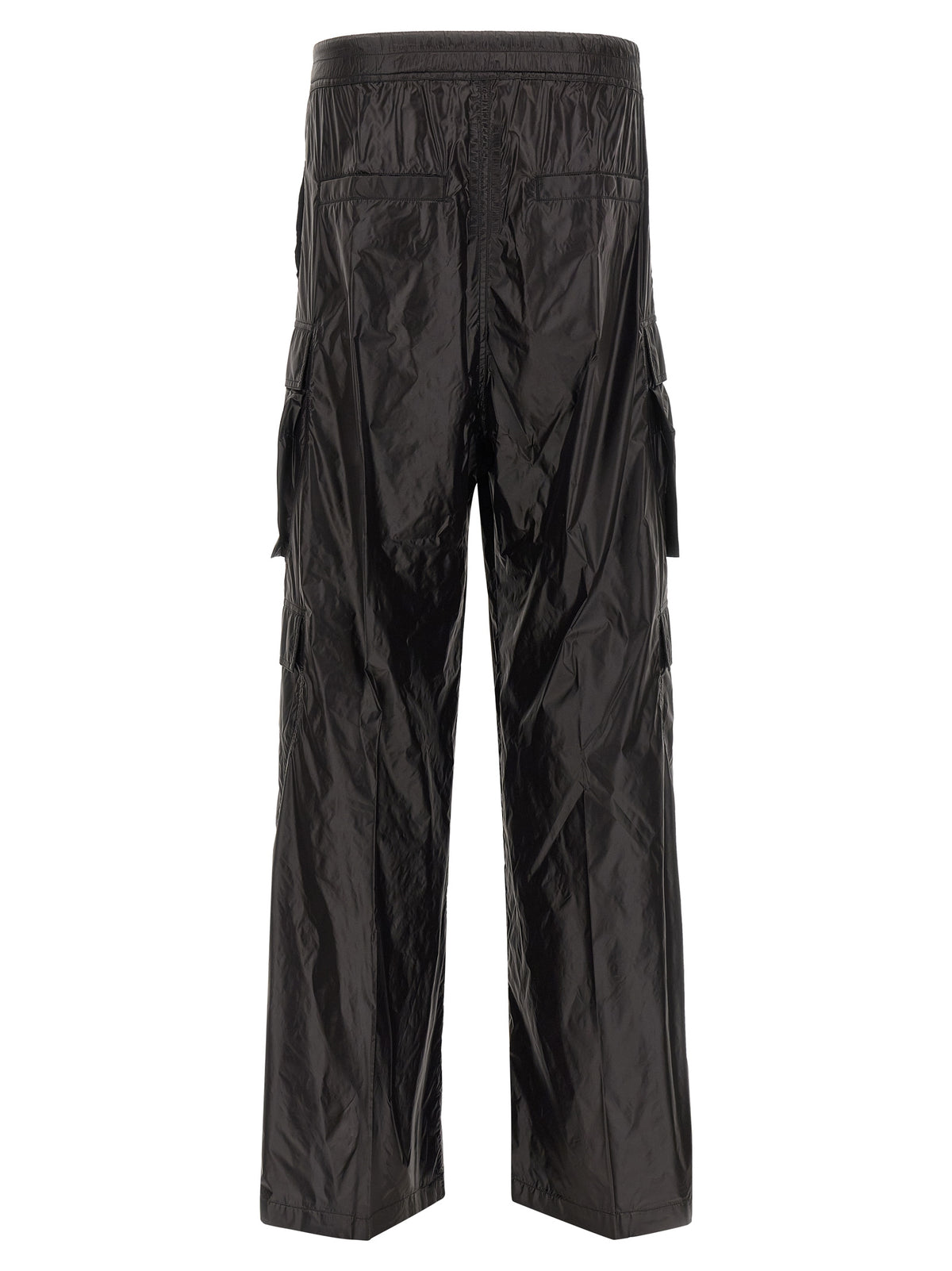 Rick Owens Black Nylon Cargo Trousers