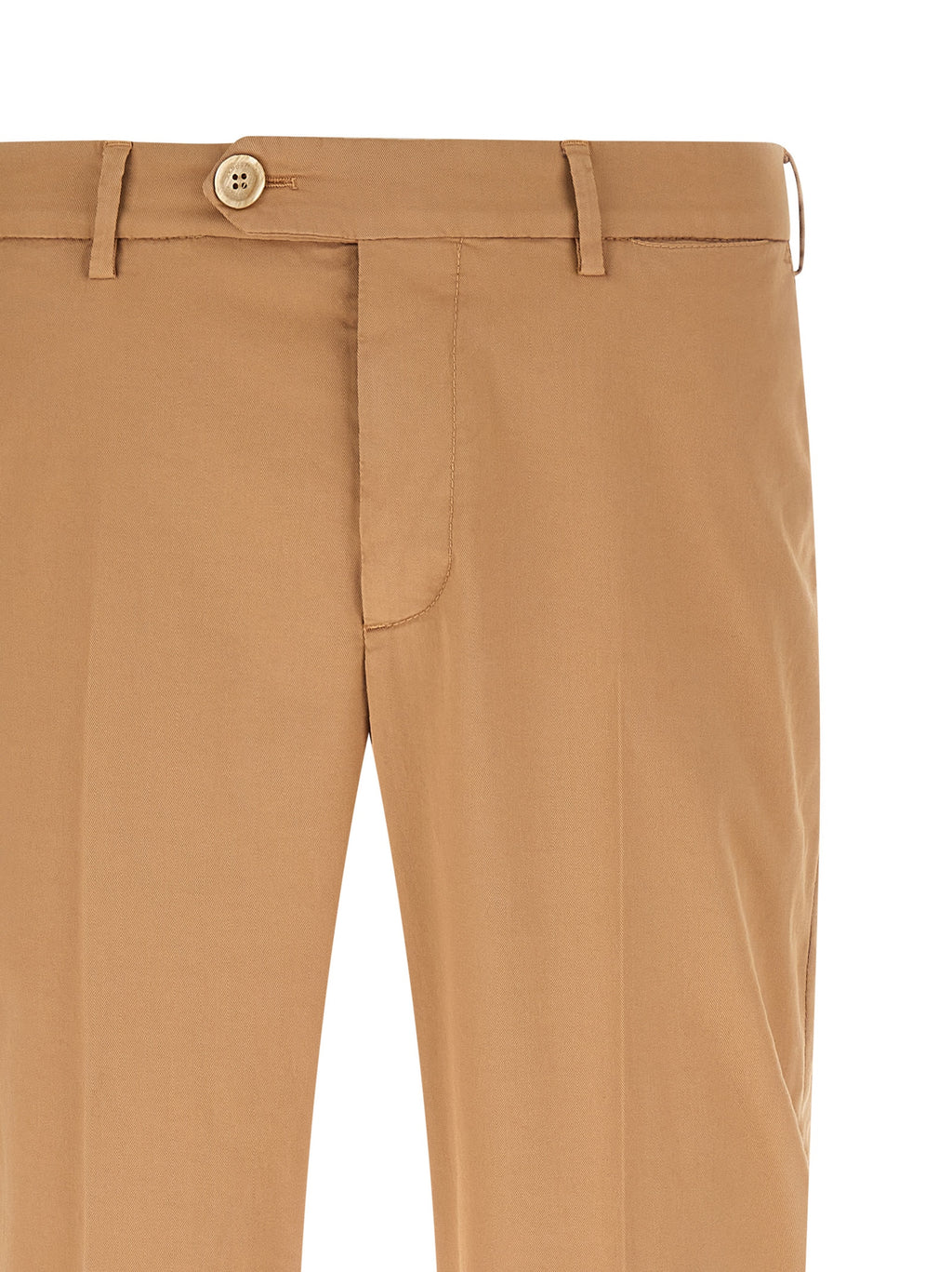 Brunello Cucinelli Beige Cotton Casual Trousers