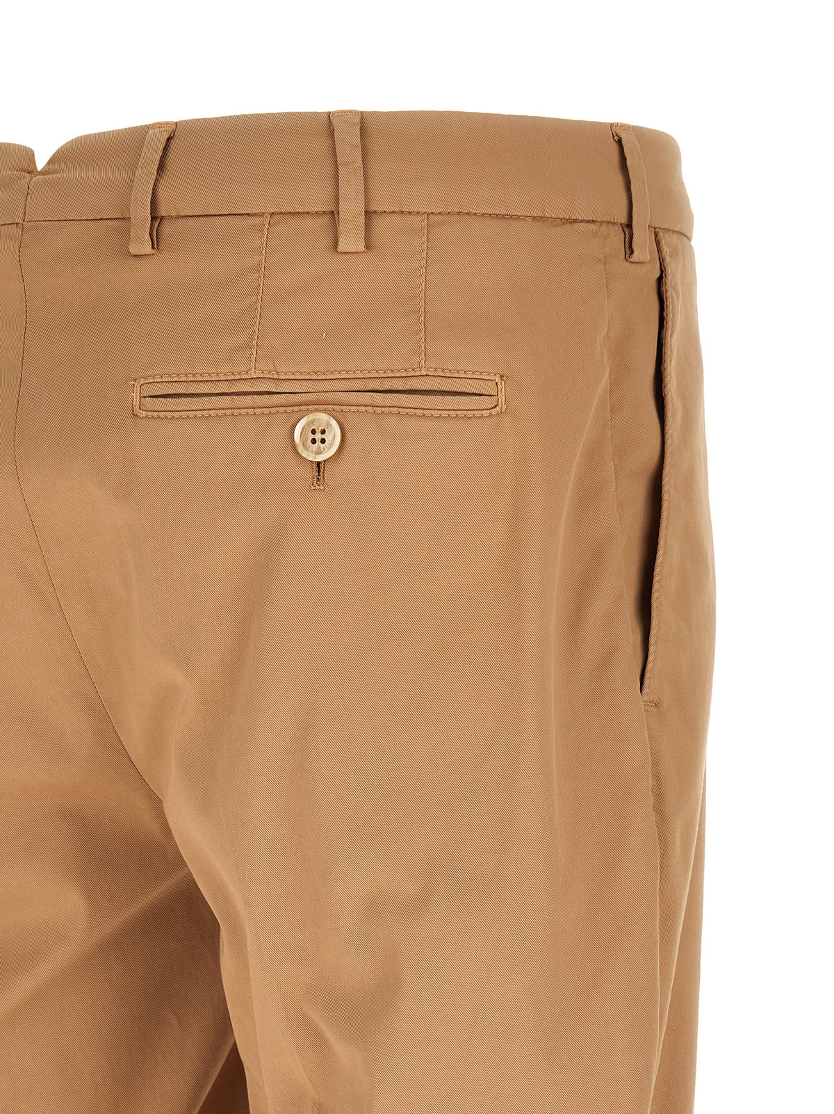 Brunello Cucinelli Beige Cotton Casual Trousers