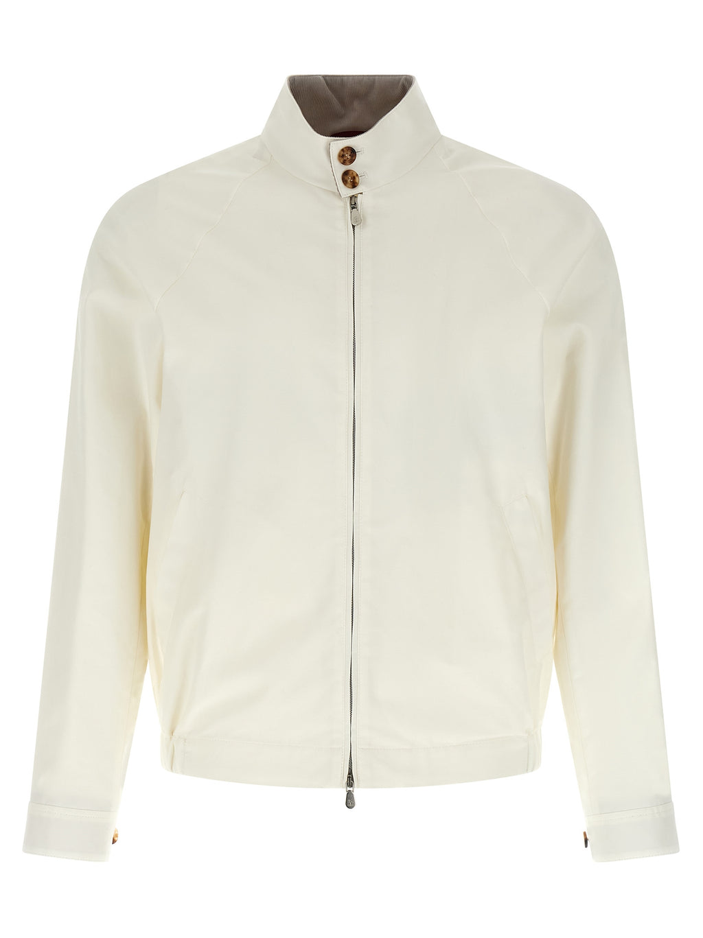 White Cotton Full-Length Jacket