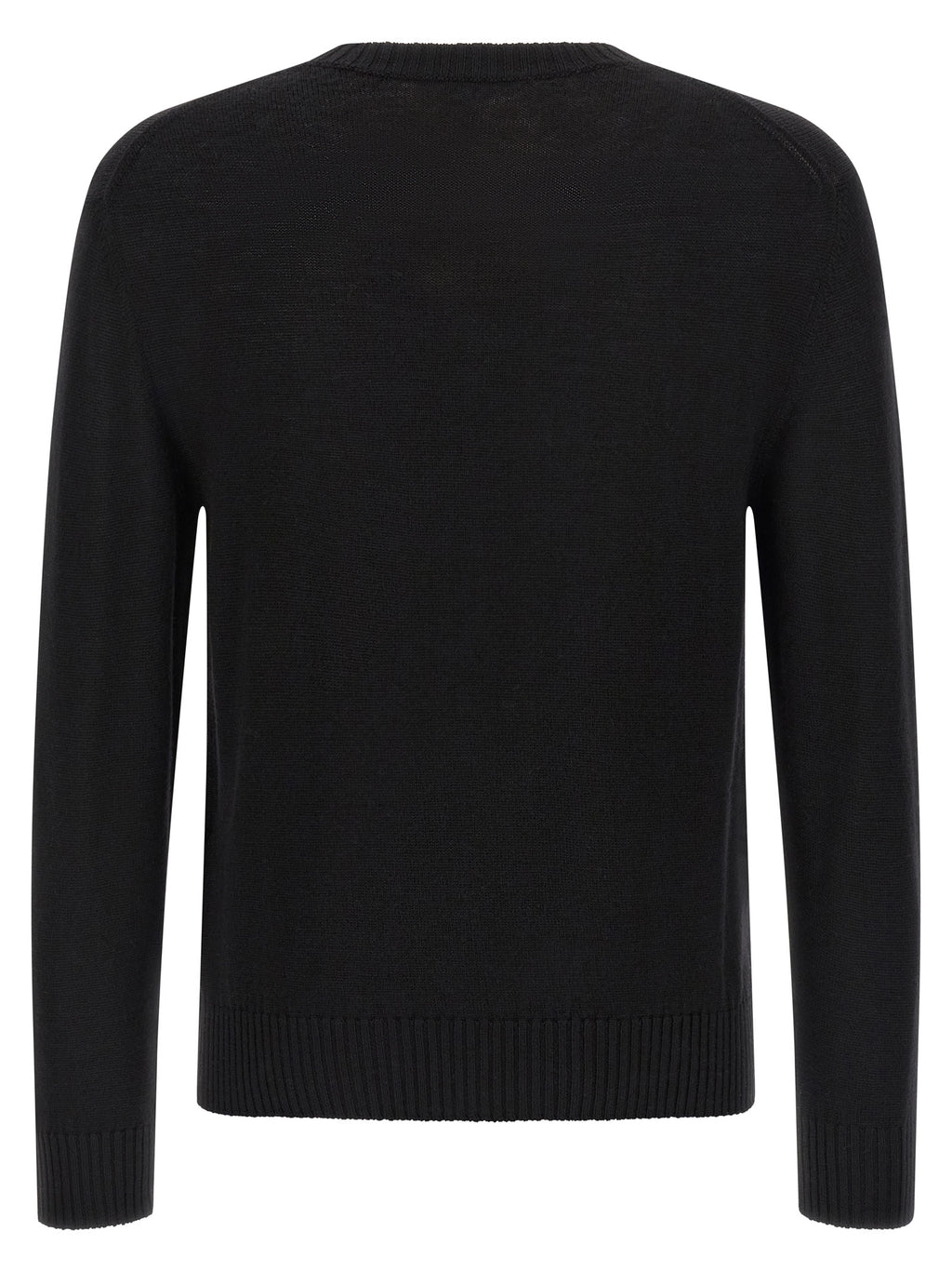 Jil Sander Black Virgin Wool Cardigan