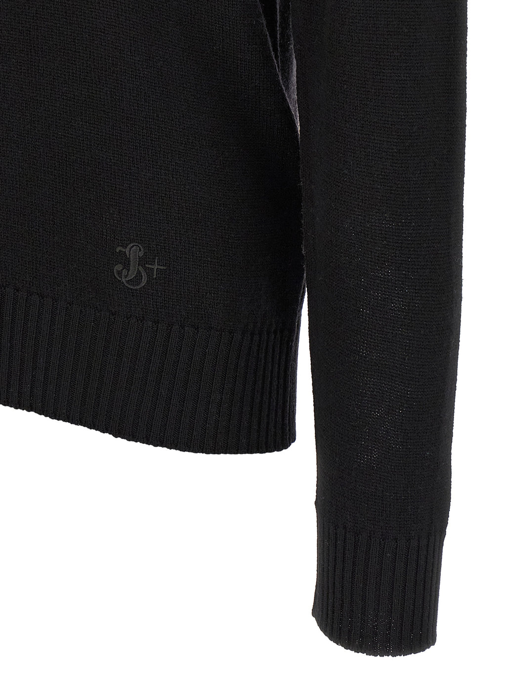 Jil Sander Black Virgin Wool Cardigan