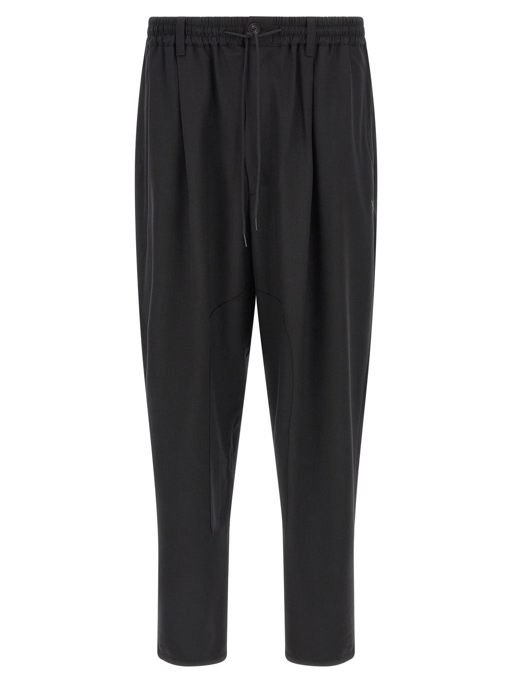 Y-3 Black Polyester Casual Trousers